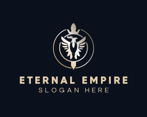 Imperial Eagle Crown logo design