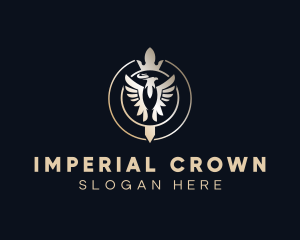 Imperial Eagle Crown logo design