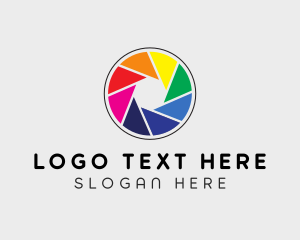 Colorful Camera Shutter logo