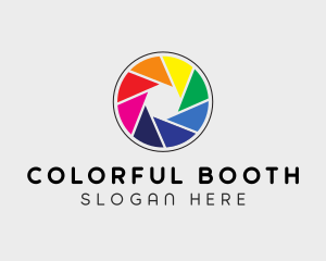 Colorful Camera Shutter logo design