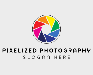 Colorful Camera Shutter logo design