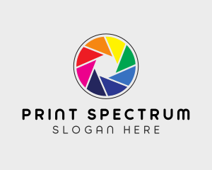 Colorful Camera Shutter logo design