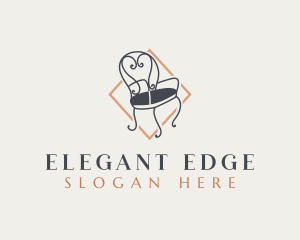 Elegant Furniture Chair logo design