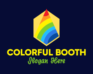 Colorful Rainbow Triangle logo design