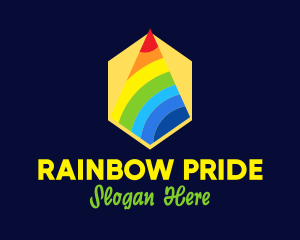 Colorful Rainbow Triangle logo