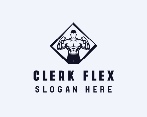 Strong Man Workout logo design