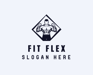 Strong Man Workout logo design