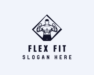 Strong Man Workout logo design