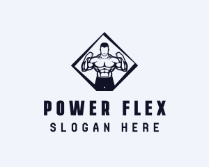 Strong Man Workout logo design