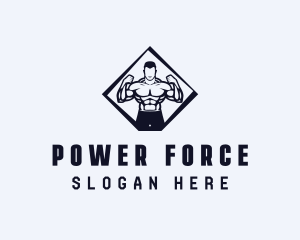 Strong Man Workout logo design