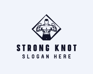 Strong Man Workout logo design