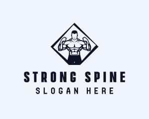 Strong Man Workout logo design