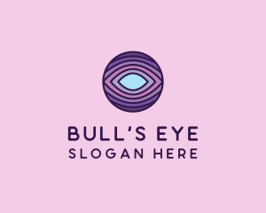 Visual Eye Optical Illusion  logo design