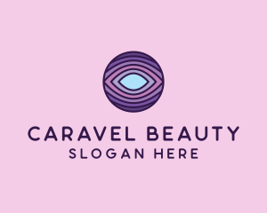 Visual Eye Optical Illusion  logo design