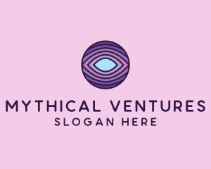 Visual Eye Optical Illusion  logo design