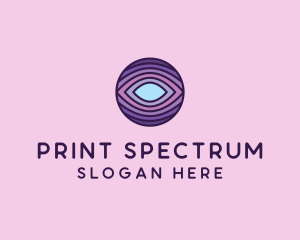 Visual Eye Optical Illusion  logo design