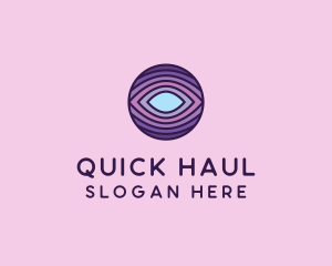 Visual Eye Optical Illusion  logo design