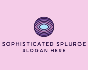 Visual Eye Optical Illusion  logo design