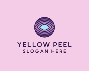 Visual Eye Optical Illusion  logo design