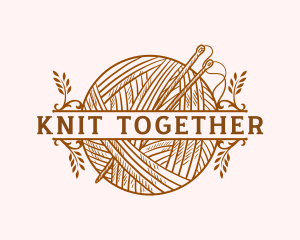 Knitting Yarn Sewing logo