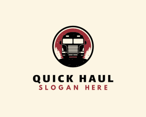 Vintage Trucking Logistics logo design