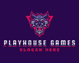 Gaming Wolf Avatar logo design