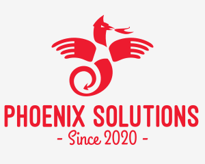 Red Phoenix Airline logo design