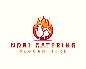 Chicken Pork Grill logo design