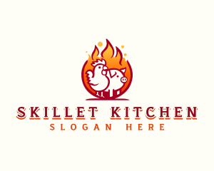 Chicken Pork Grill logo design