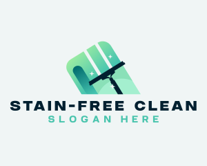 Squeegee Cleaner Housekeeping logo