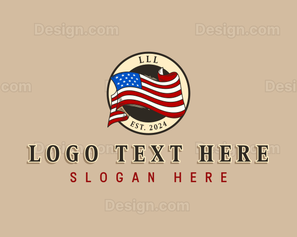 USA American Flag Logo