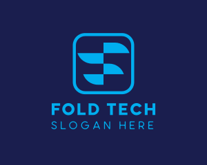 Letter F Tech Startup logo design