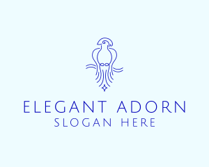 Minimalist Elegant Bird  logo design