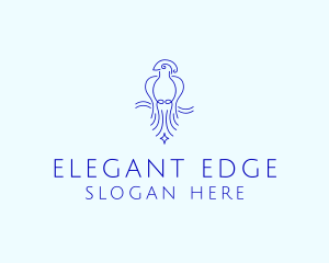 Minimalist Elegant Bird  logo design