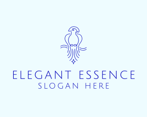 Minimalist Elegant Bird  logo design