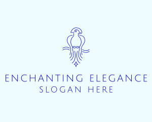 Minimalist Elegant Bird  logo design