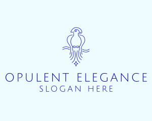 Minimalist Elegant Bird  logo design