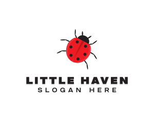 Little Ladybug Insect logo