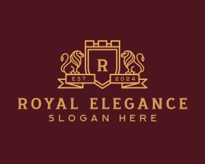 Royal Lion Crest logo design