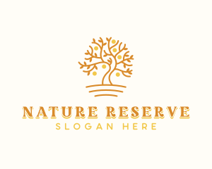 Nature Garden Tree logo design