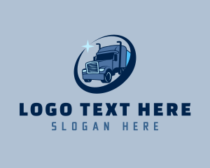 Blue Trailer Truck logo