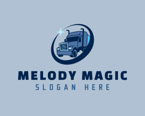 Blue Trailer Truck logo