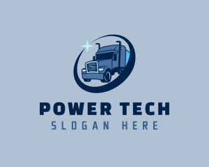 Blue Trailer Truck logo