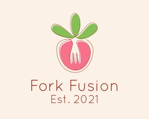 Vegetable Fork Restaurant  logo design