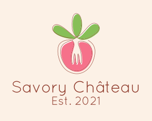 Vegetable Fork Restaurant  logo design