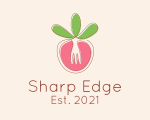 Vegetable Fork Restaurant  logo design