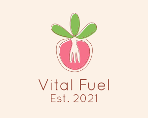 Vegetable Fork Restaurant  logo design
