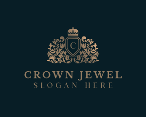 Regal Crown Shield logo design