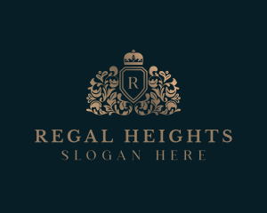 Regal Crown Shield logo design