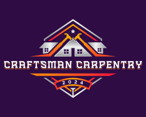 Hammer Carpentry Contractor logo design